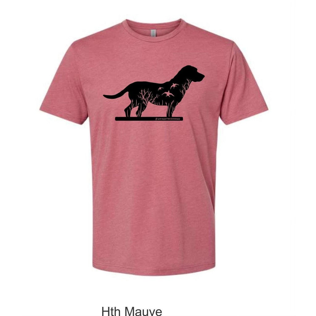 Livingston Gundogs SS brush dog T-shirt -Red
