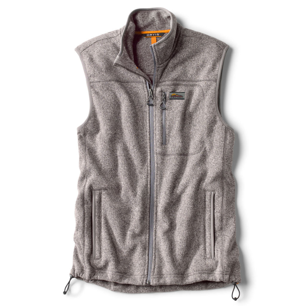 RECYCLED SWEATER FLEECE VEST - HEATHER GRAY
