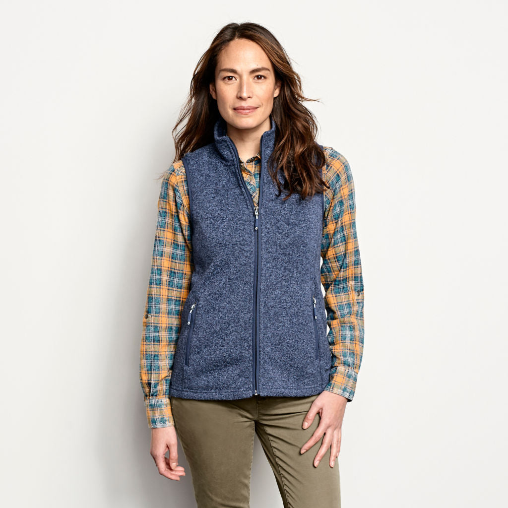 SWEATER FLEECE VEST - MIDNIGHT