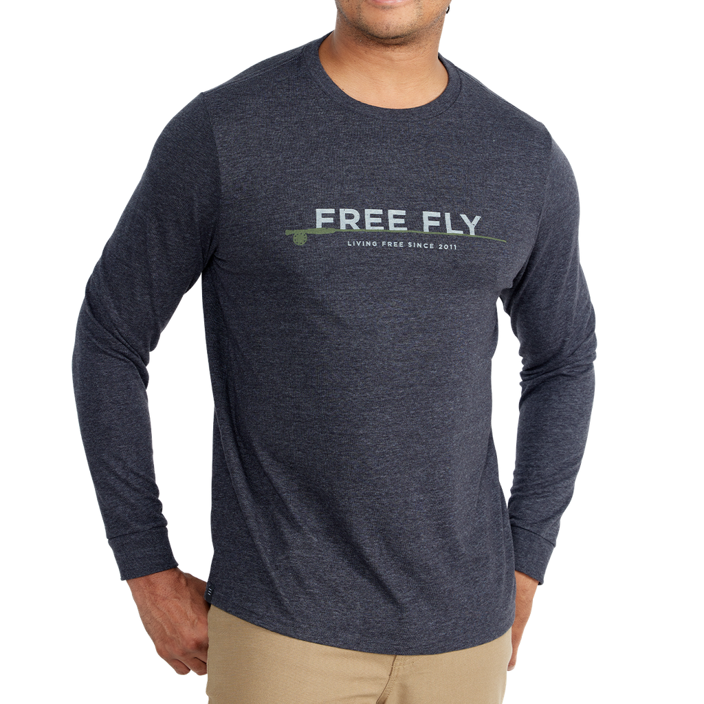 8 Weight Long Sleeve - Heather Charcoal