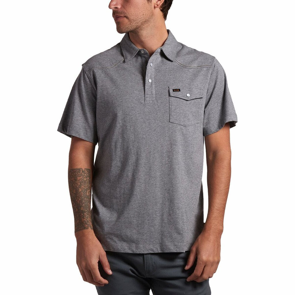 Ranchero Polo - Deep Grey Heather