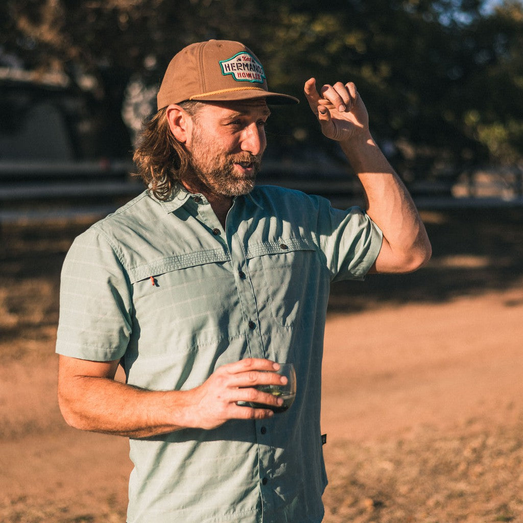 Tidepool Tech Shirt - CROSSROADS DOBBY : SEASPRAY