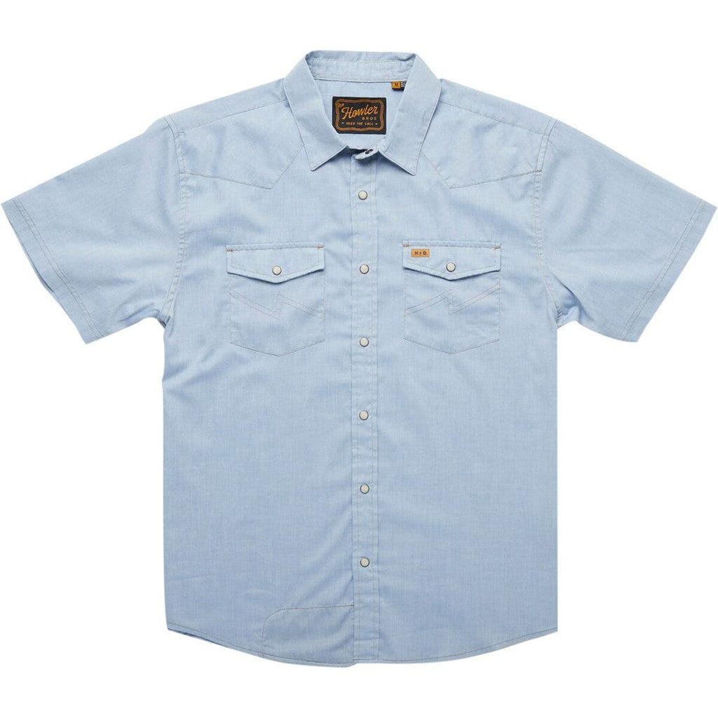 H Bar B Snapshirt - Faded Blue Oxford (CORE)