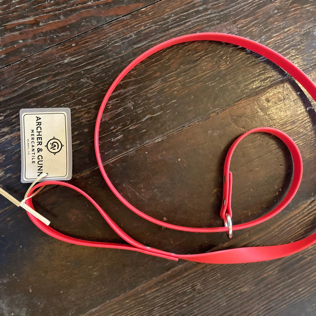 Livingston Gundogs Biothane Slip Lead - Red