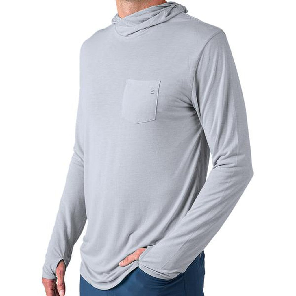 Men's Bamboo Lightweight Hoody - Aspen Grey