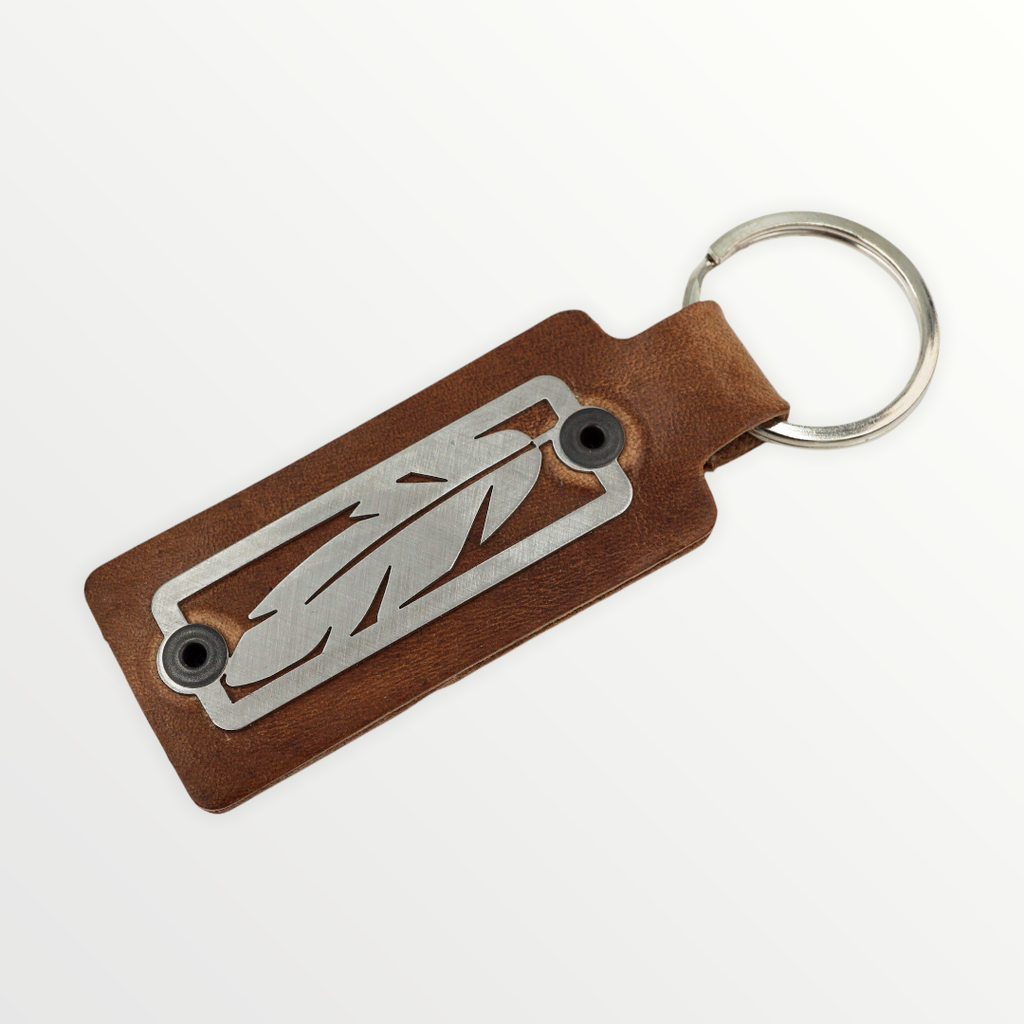 Feather - Key Fob Horween Brown