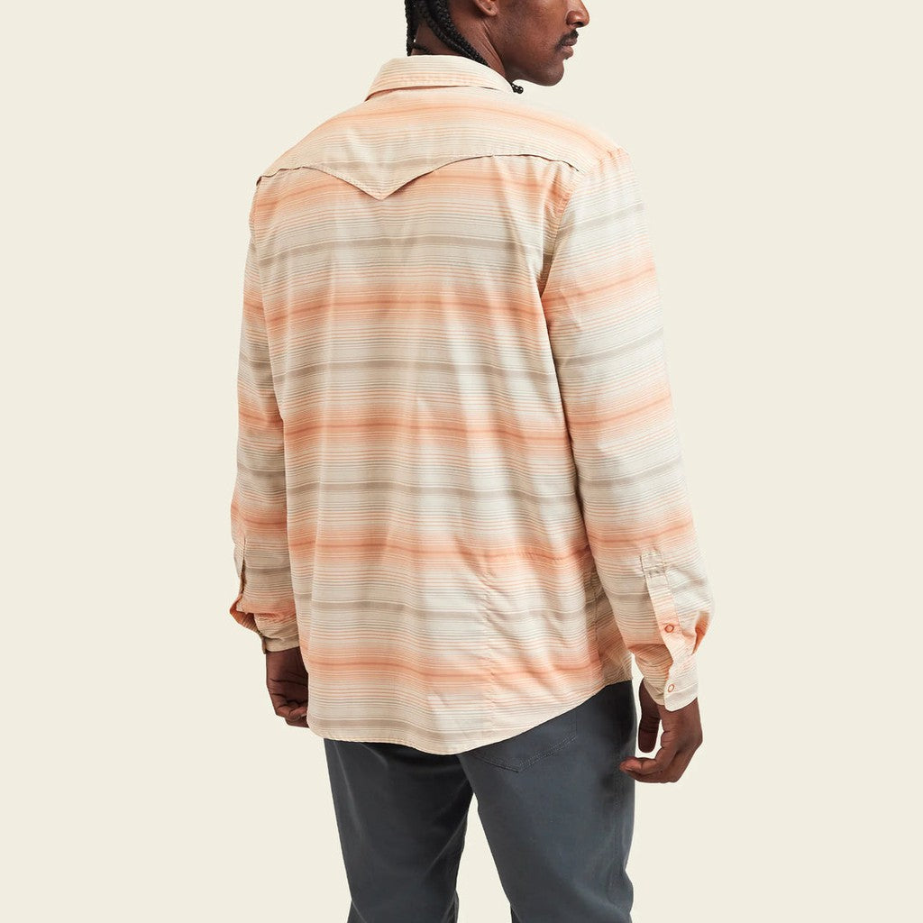 H Bar B Tech Longsleeve - Martin Stripe : Sunset