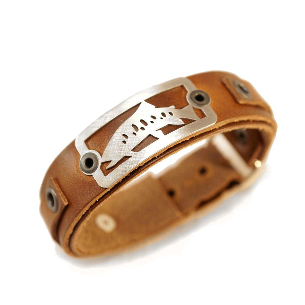 Native Trout Bracelet - Horween Brown
