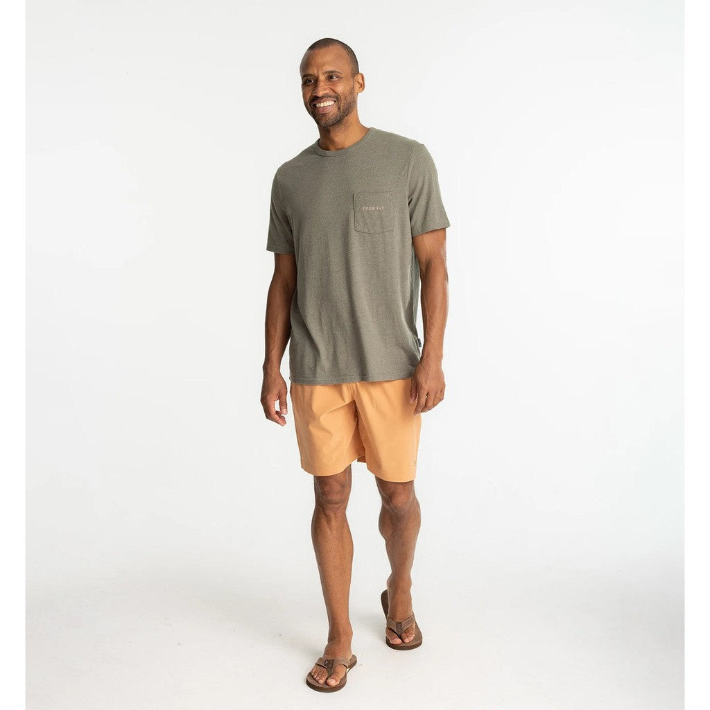 Trout Camo Pocket Tee - Heather Fatigue