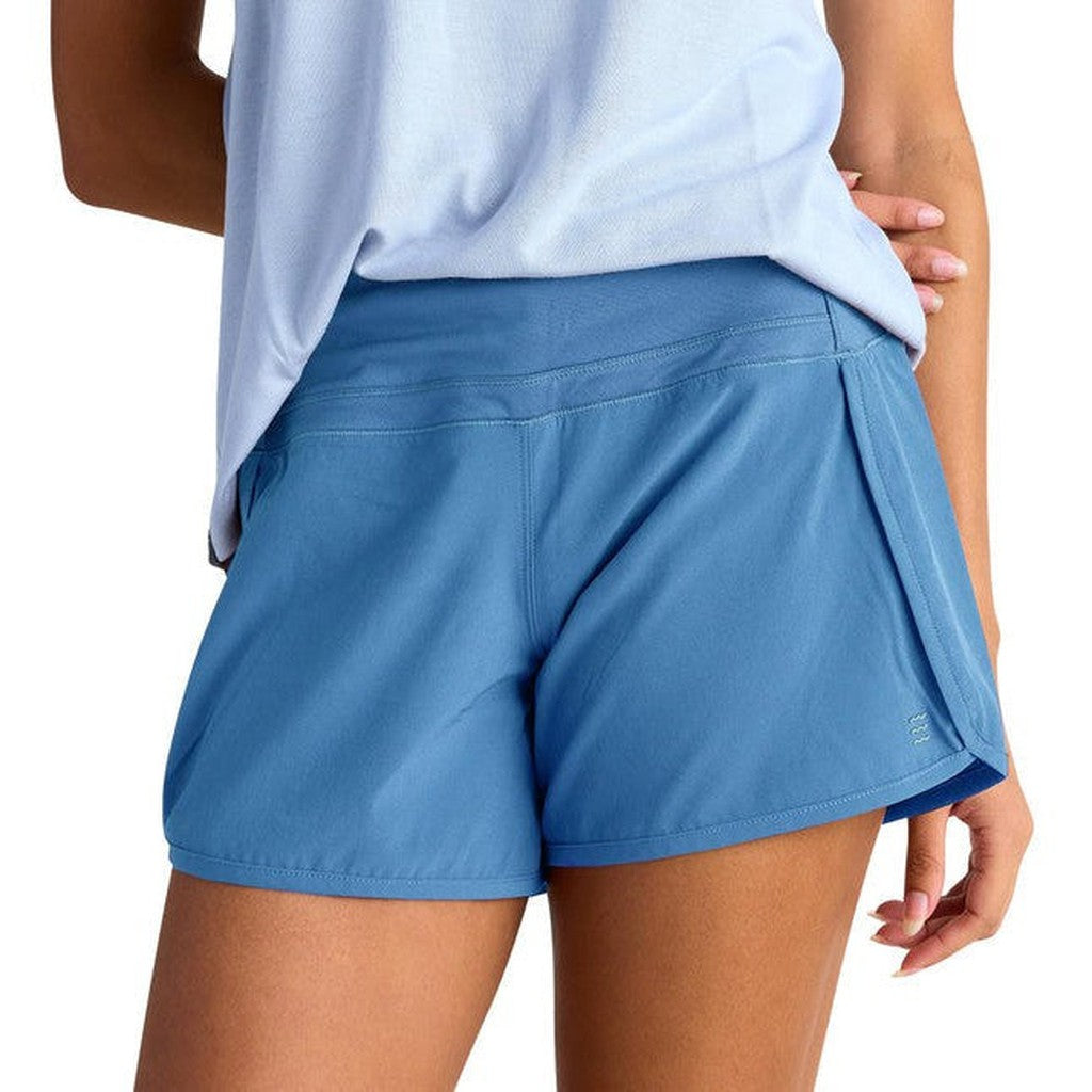 Women's Bamboo-Lined Breeze Short - 4" - Shadow Blue