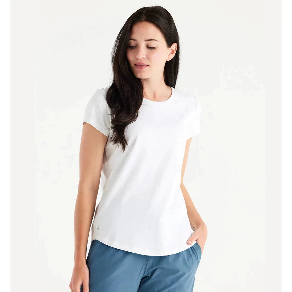 Women's Bamboo Current Tee - Bright White