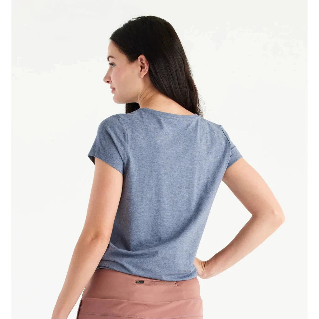 Women's Bamboo Current Tee - Heather Stonewash