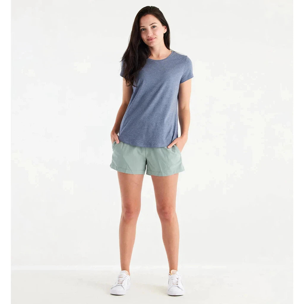 Women's Bamboo Current Tee - Heather Stonewash