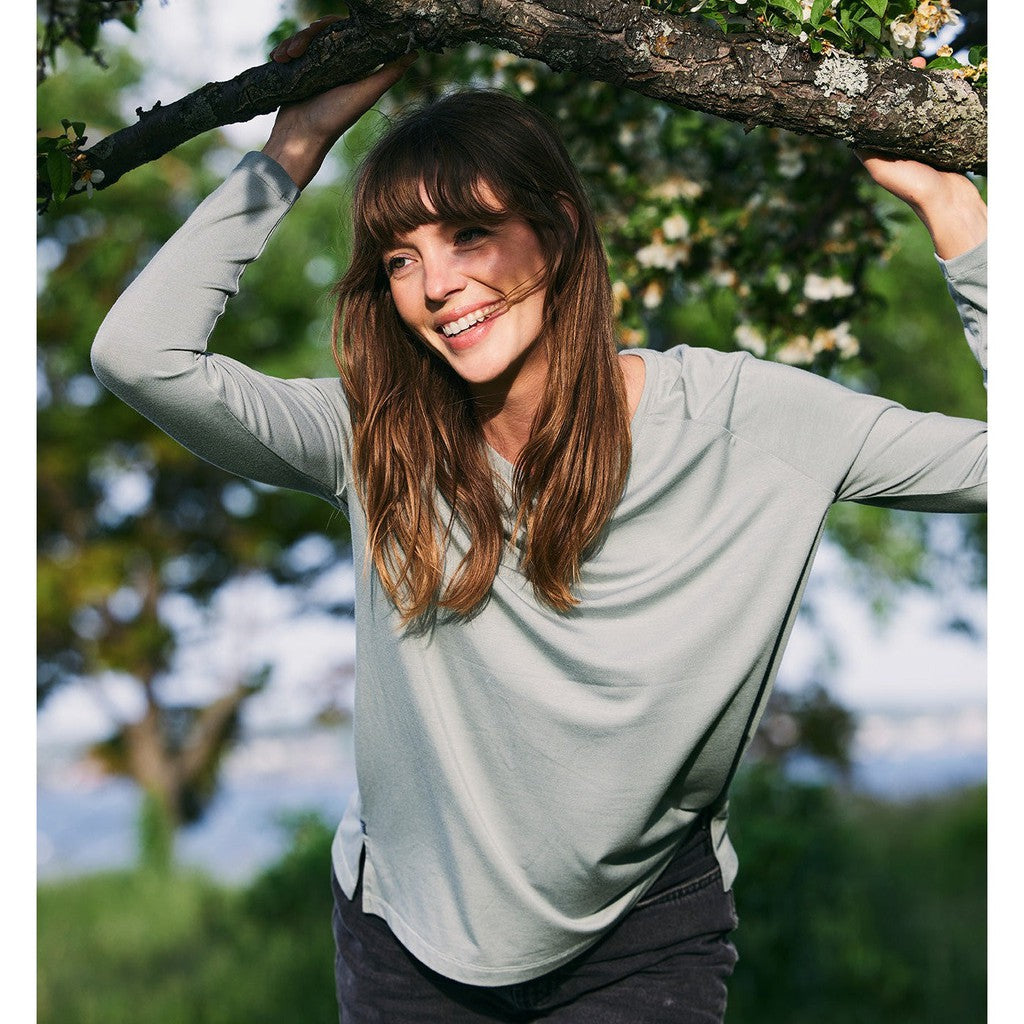 Women's Bamboo Everyday Flex Long Sleeve - Dark Sage