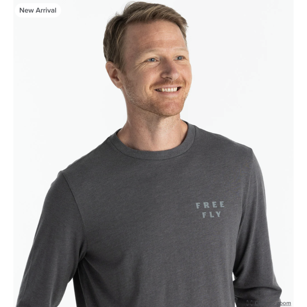 Doubled Up Long Sleeve - Heather Black Sand