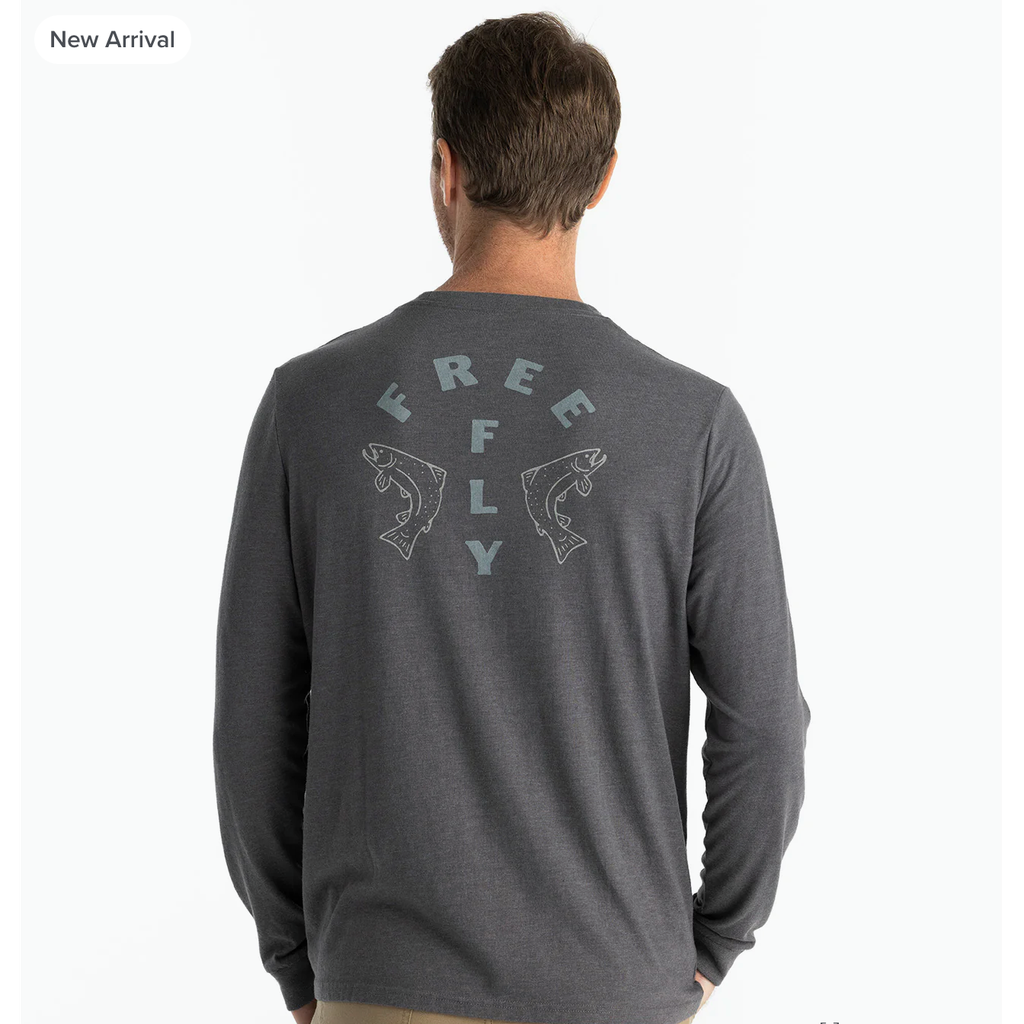 Doubled Up Long Sleeve - Heather Black Sand