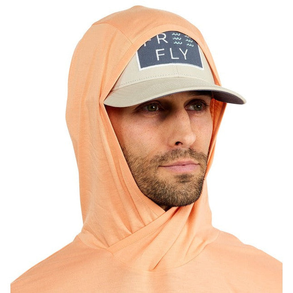 Men's Bamboo Lightweight Hoody - Tropic Orange