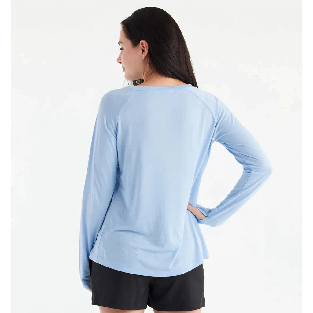 Women's Bamboo Lightweight Long Sleeve II - Clear Sky