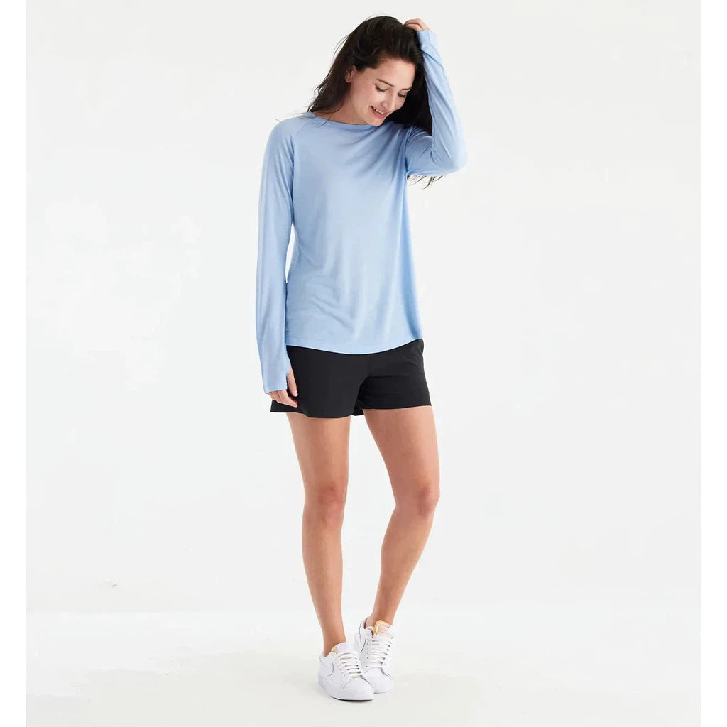 Women's Bamboo Lightweight Long Sleeve II - Clear Sky