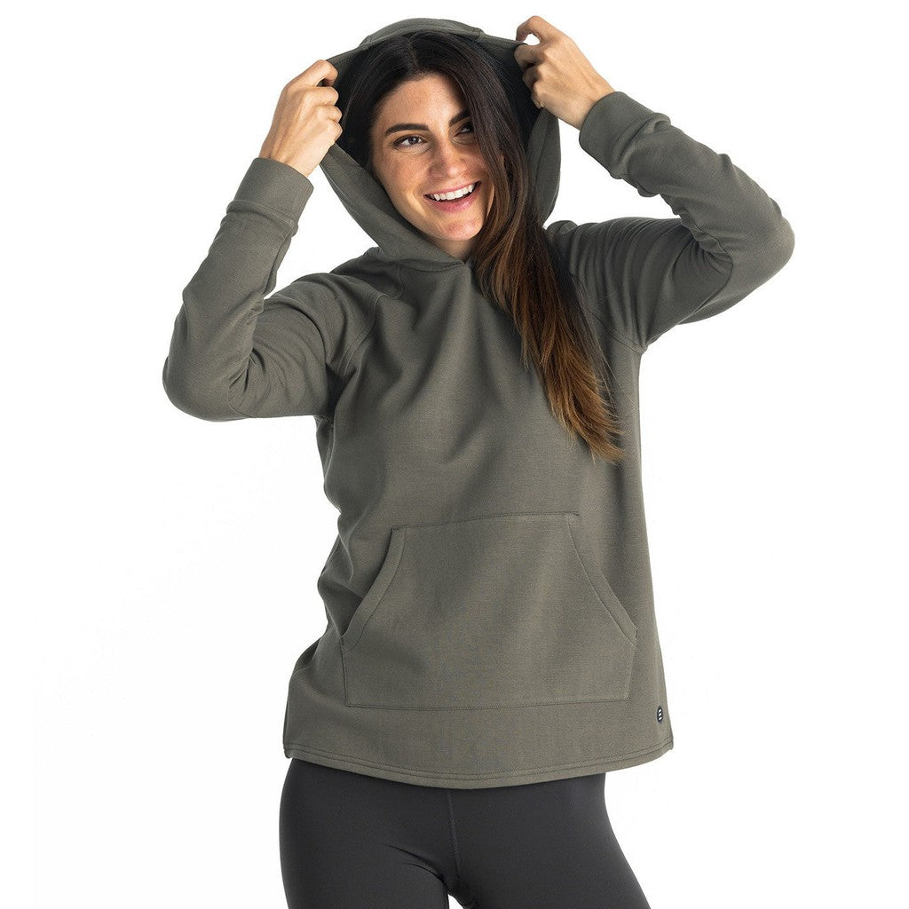 Women's Bamboo Lightweight Fleece Hoody - Fatigue