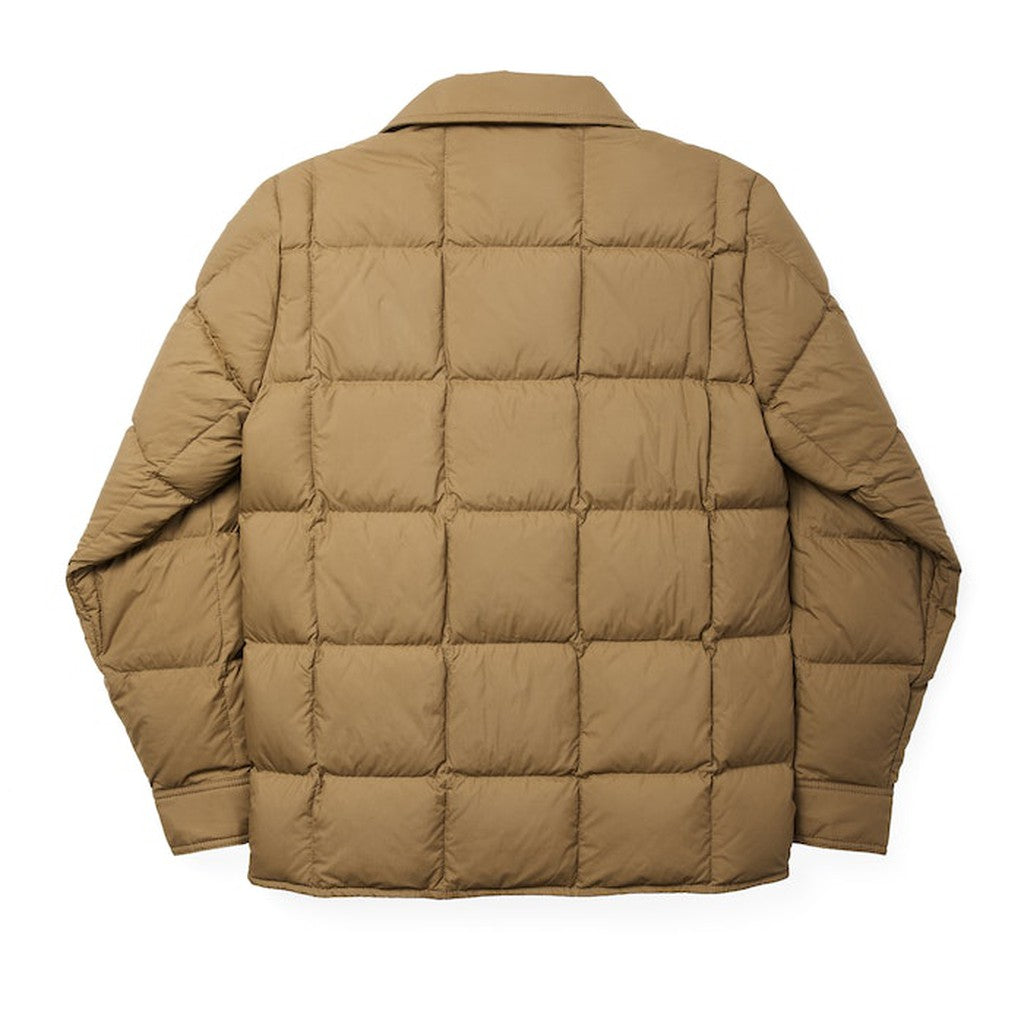 lightweight down jac-shirt - Dark Tan