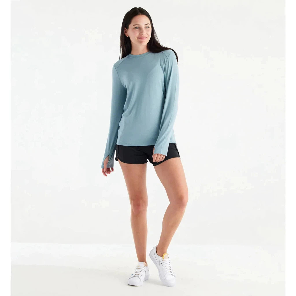 Women's Bamboo Shade Long Sleeve II - Ocean Mist