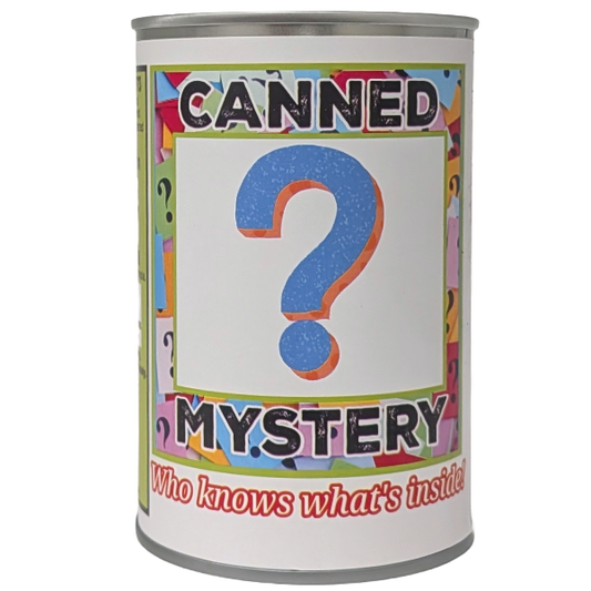 Canned Mystery | Unknown Random Plush w/Jokes | Fun Surprise: Pop Top Lid