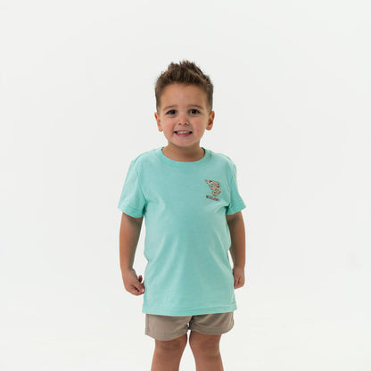 Youth Tee-Mallard Camo Dog-Island Reef