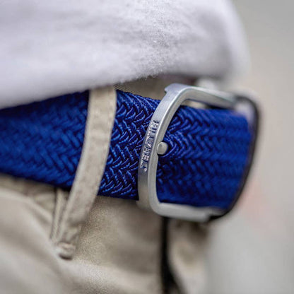 Cobalt Blue elastic woven belt : Size 1