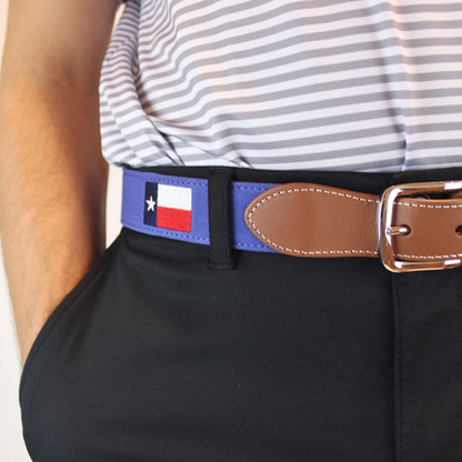 The Lone Star Embroidered Belt: 34
