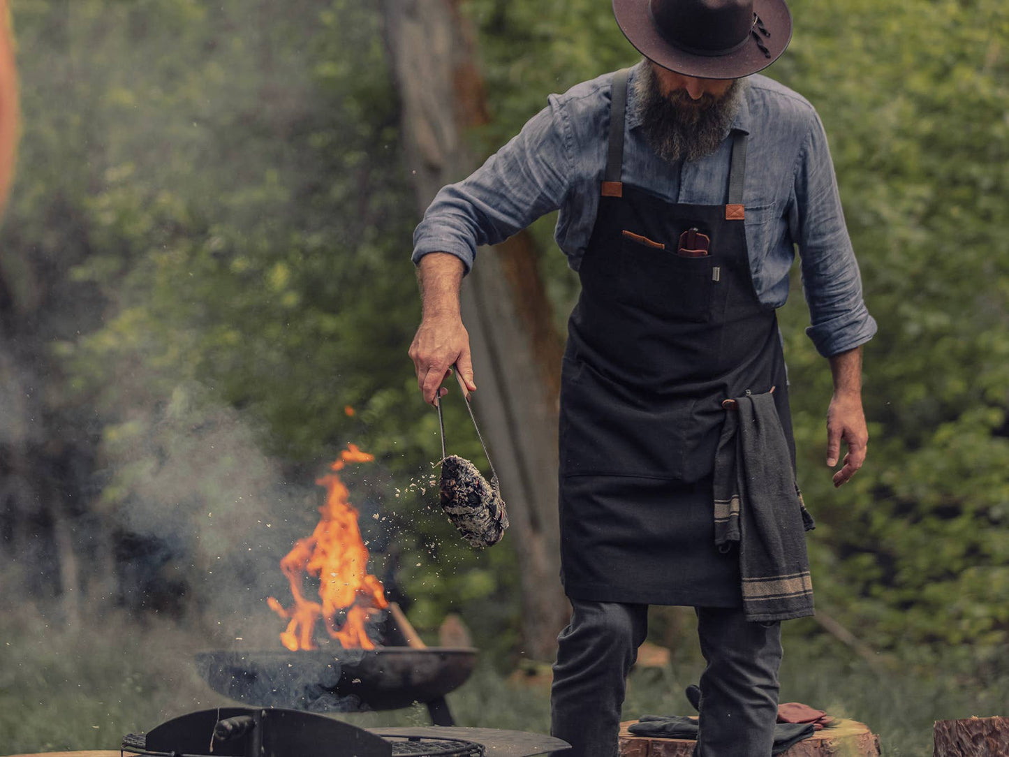 Chef Grilling Apron: Stone