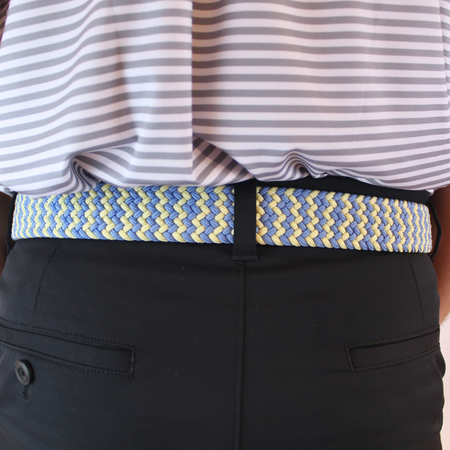 The Fairhope Woven Elastic Stretch Belt: Medium