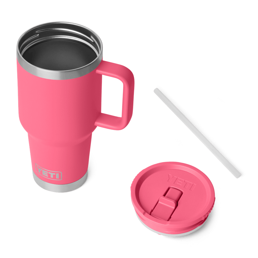 RAMBLER® 30 OZ TRAVEL STRAW MUG WITH COLOR-MATCHED STRAW LID