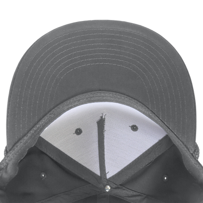 Decky 1041 - Classic Flat Bill Golf Hat with Rope, Snapback: Black