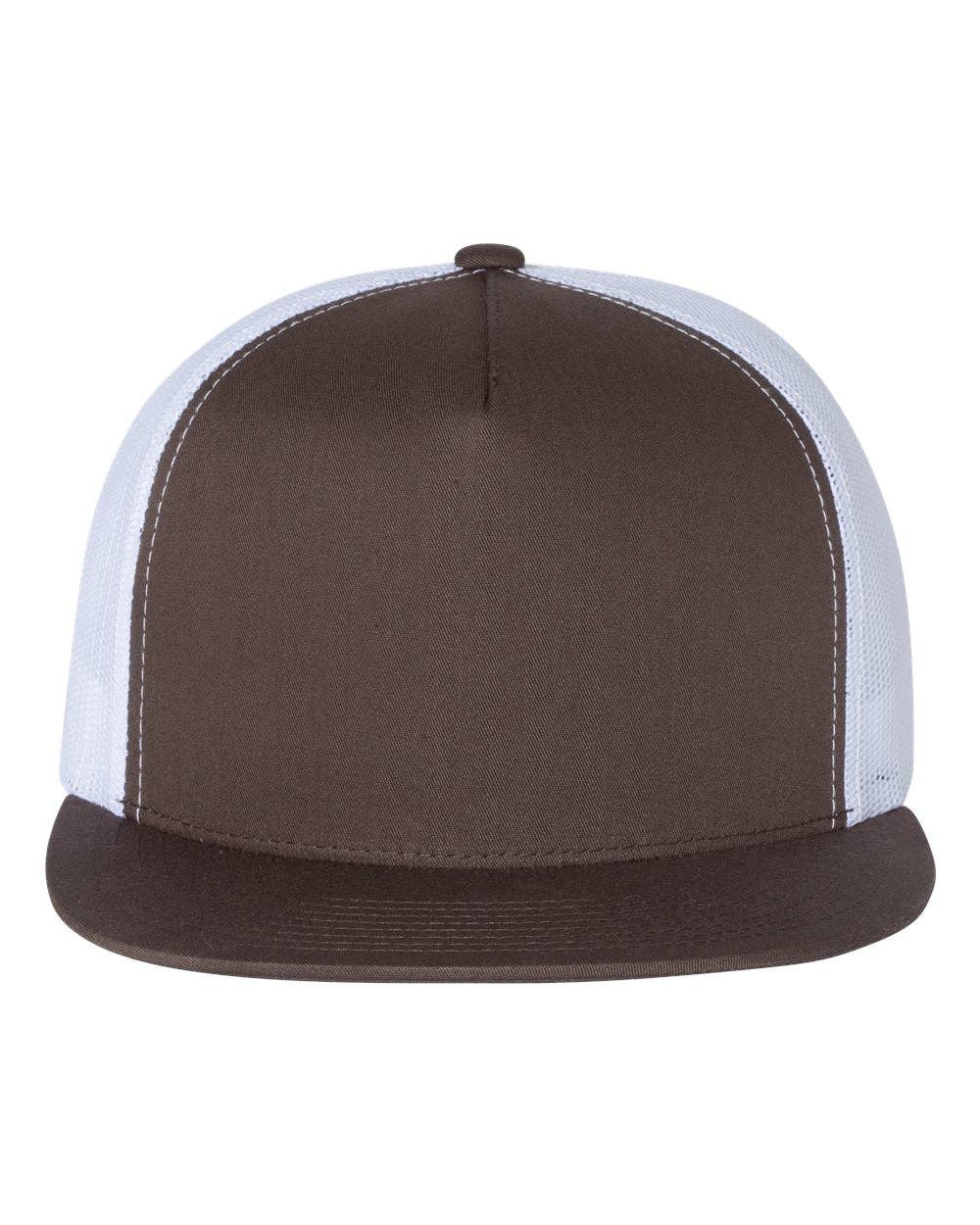 YP Classics®, Yupoong 6006 - Flat Bill Trucker Cap - 6006: White