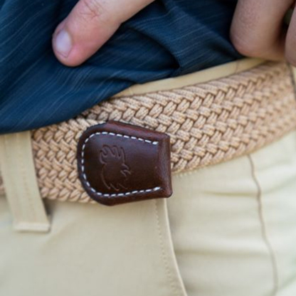 The Palm Beach Woven Stretch Belt: Medium