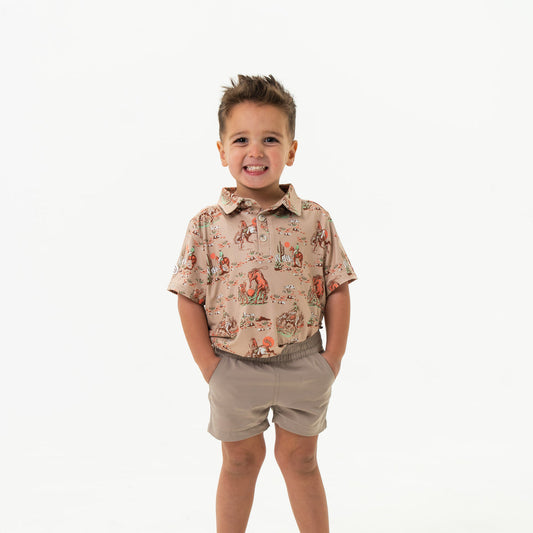 Youth-Performance Polo-Cowboy Up Khakis