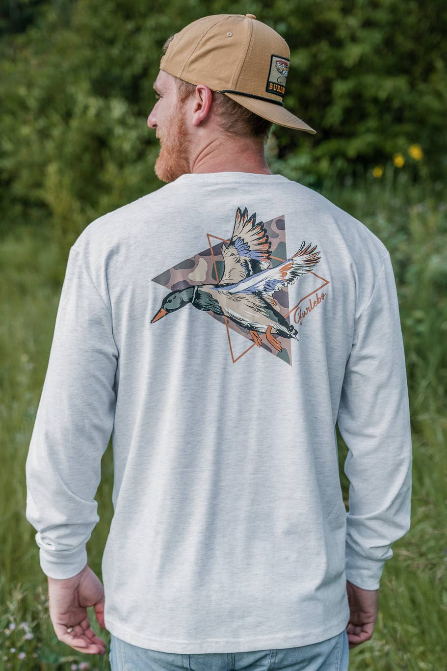 Triangle Duck Pintail Triangle Diving Duck - L/S - Ash Grey – Archer and Gunn Mercantile