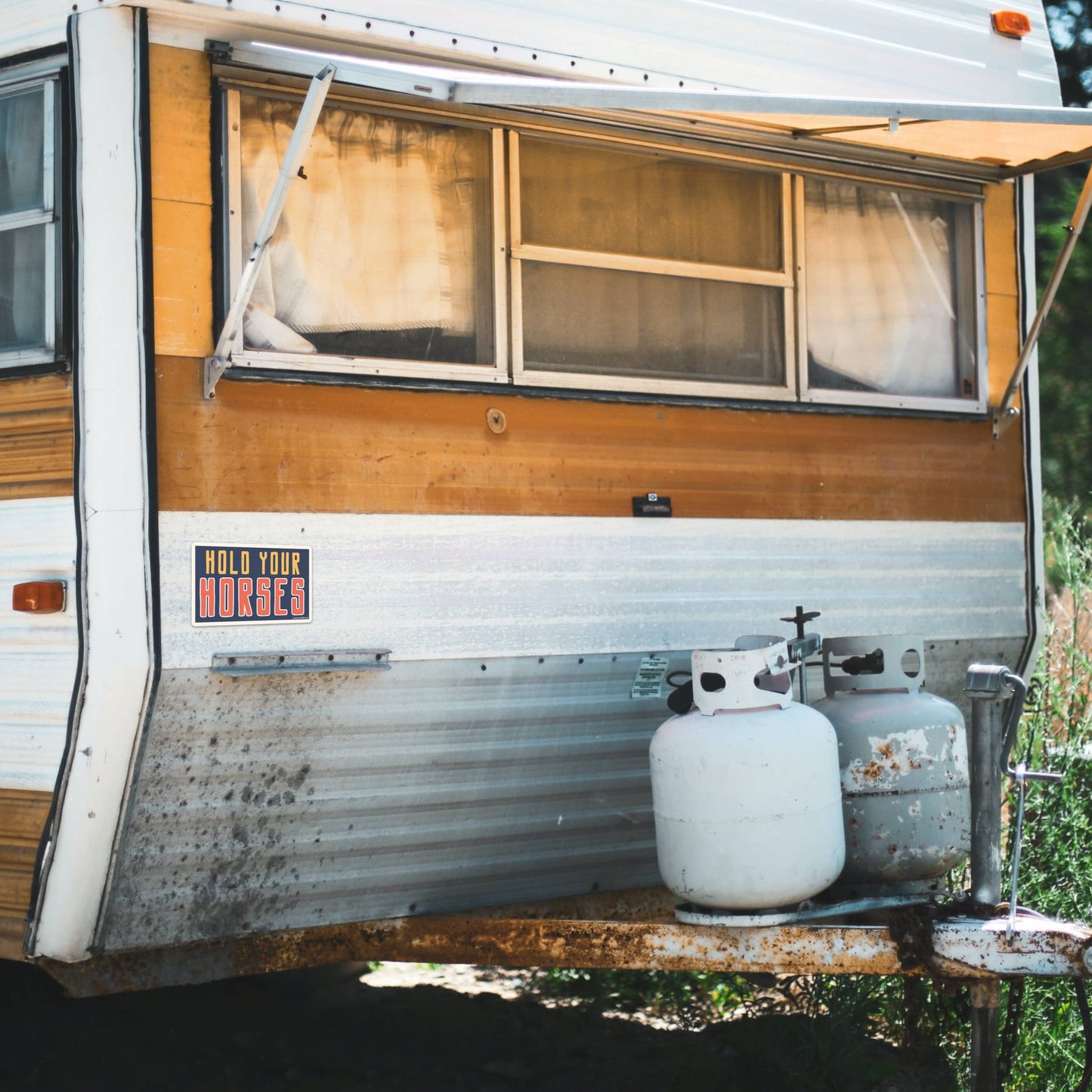 Hold Your Horses Sticker