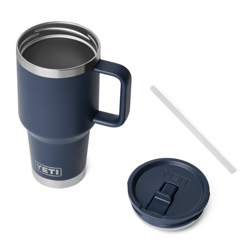 RAMBLER® 30 OZ TRAVEL STRAW MUG WITH COLOR-MATCHED STRAW LID