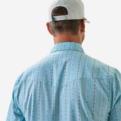 Performance Western Shirt - BURLEBO Ranch - Blue Jean