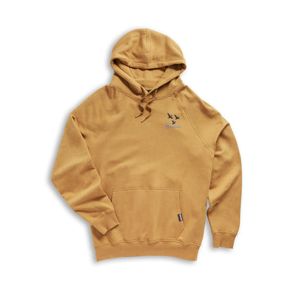 Fleece Hoodie - Duck and Dog- Light Brown