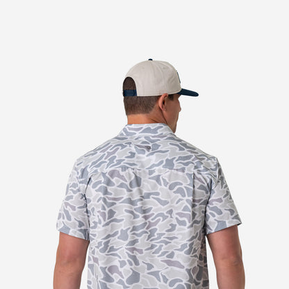 Performance Button Up - White Camo