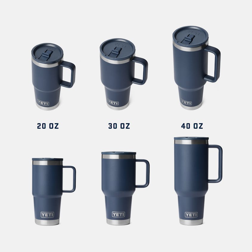 RAMBLER® 20 OZ TRAVEL STRAW MUG WITH COLOR-MATCHED STRAW LID