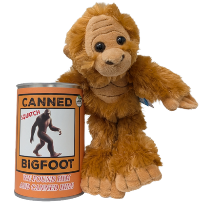 Canned Bigfoot | Stuffed Animal Plush | Funny Jokes Big Foot: Pop Top Lid