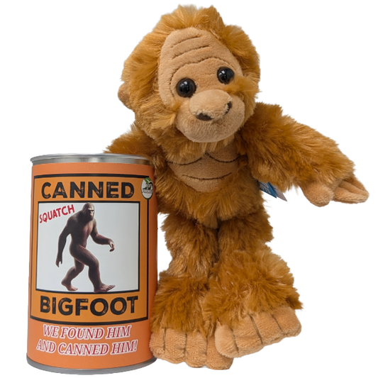 Canned Bigfoot | Stuffed Animal Plush | Funny Jokes Big Foot: Pop Top Lid