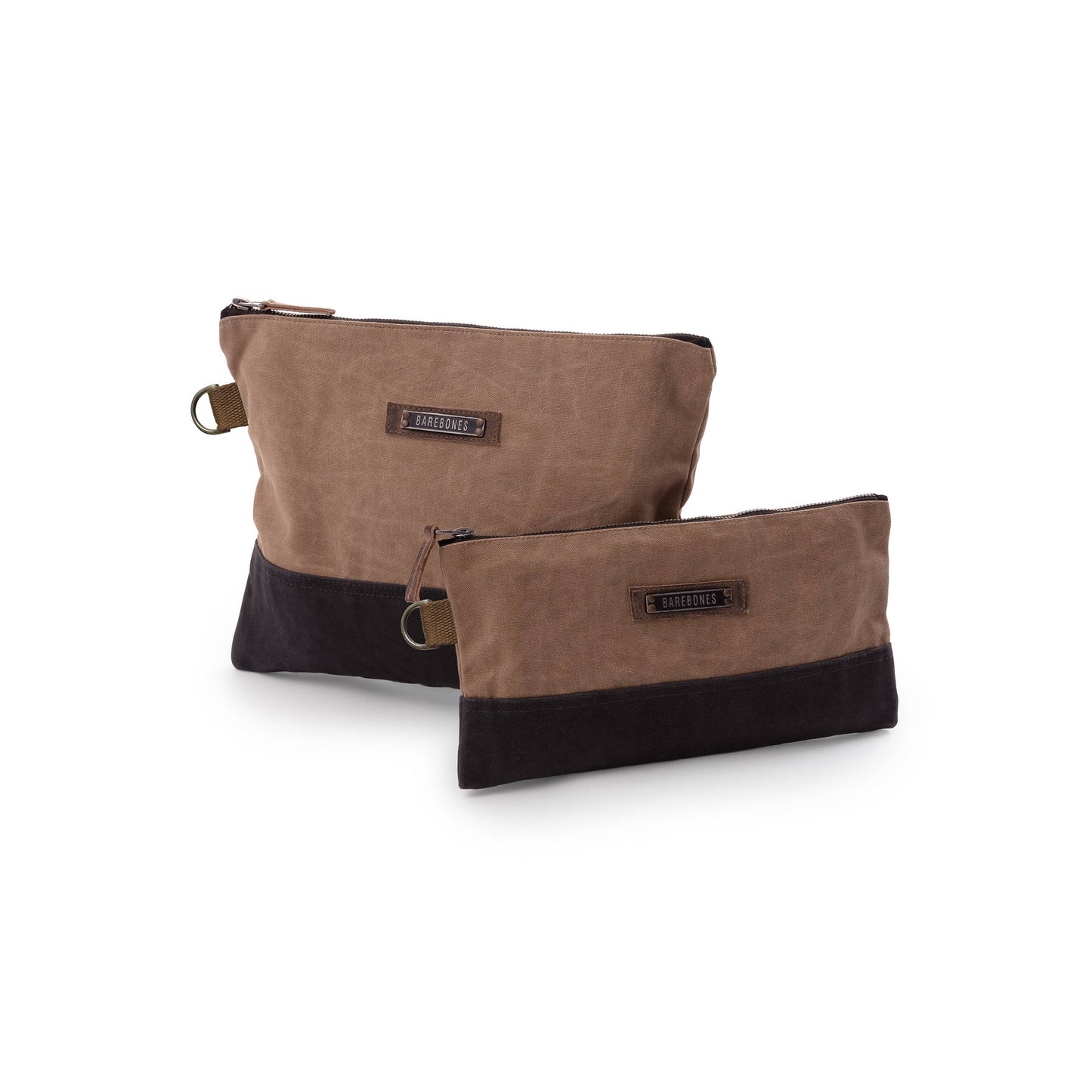 Neelum Zipper Pouch Bag -Waxed Canvas Bag: Large