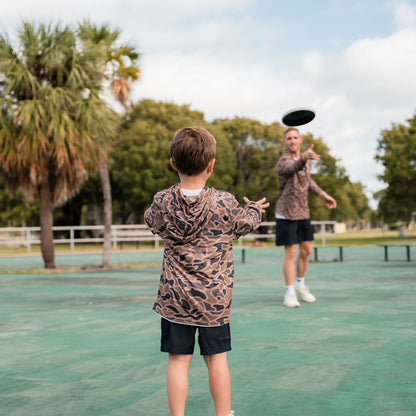 Youth - Fleece Hoodie - Gauge Camo: Medium (8)