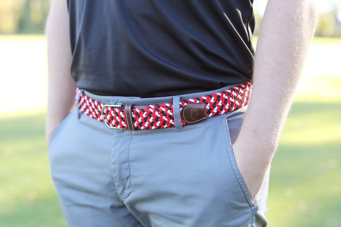 The Sea Island Woven Stretch Belt: Small