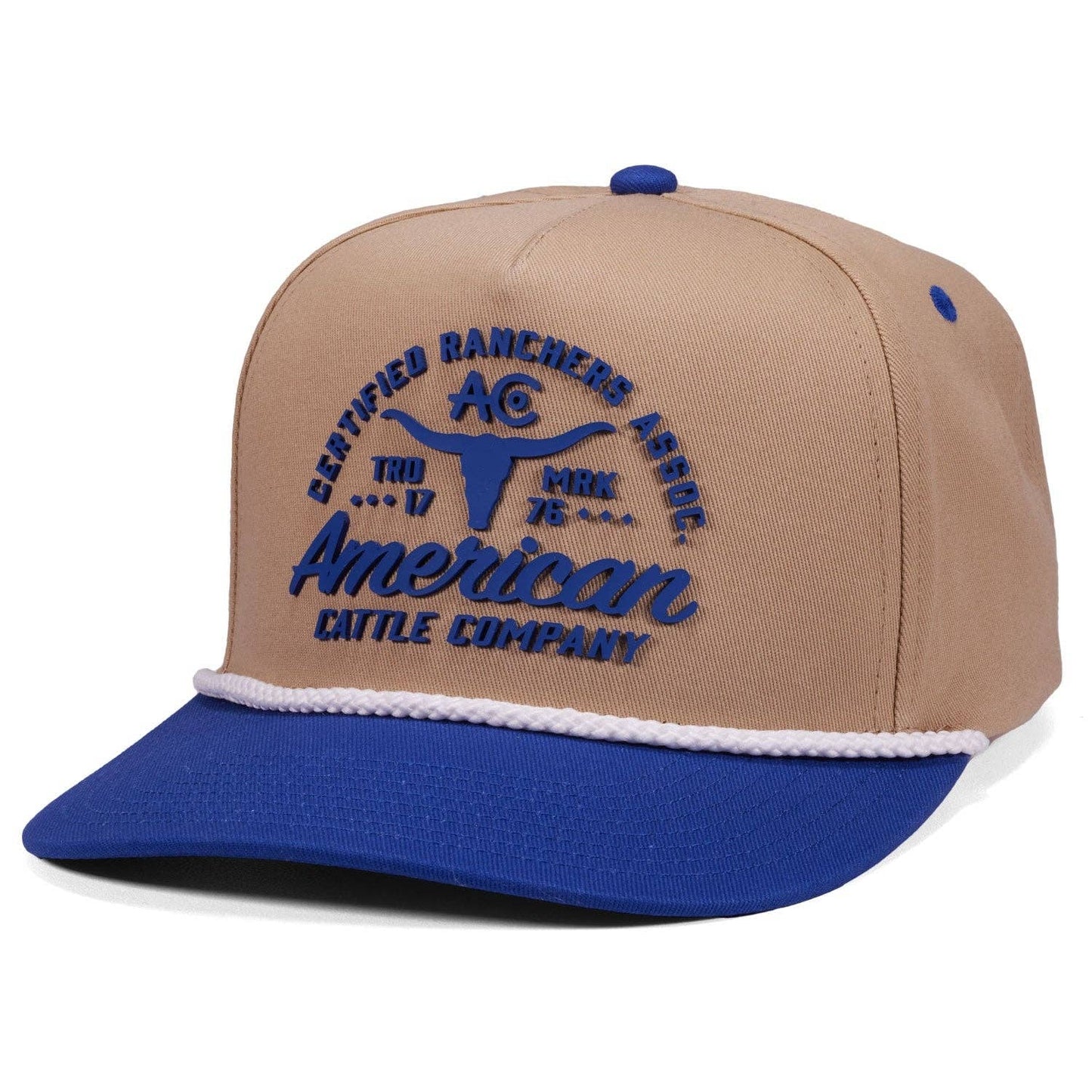 Certified Ranchers Association Hat: White/Khaki